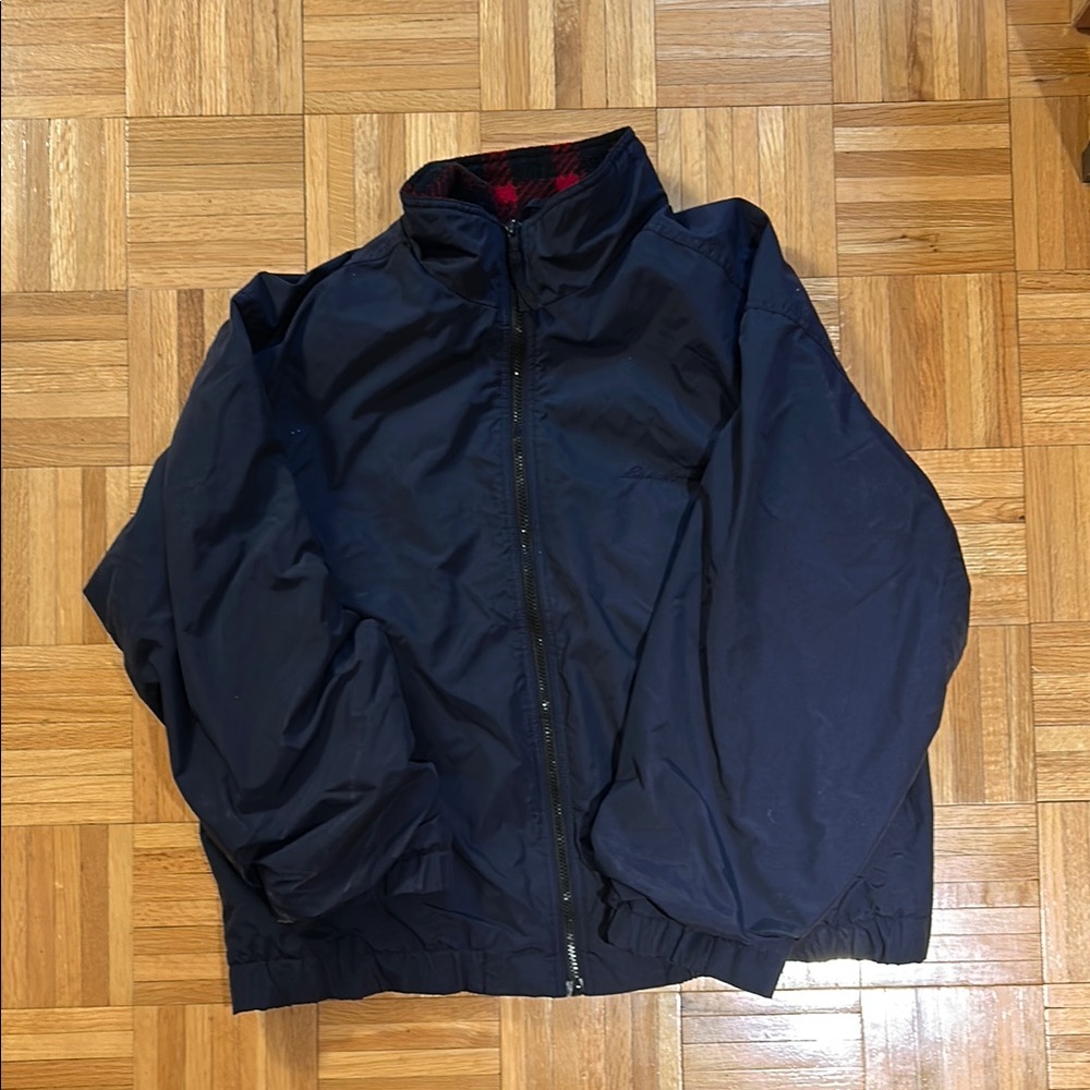 Eddie Bauer Warm up Jacket - fleece lined - SZ large
